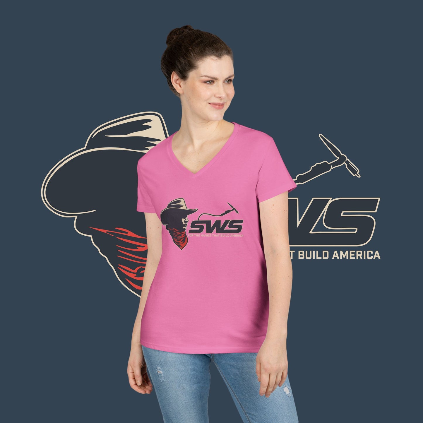 The Southern Style Ladies "Outlaw"' V-Neck T-Shirt