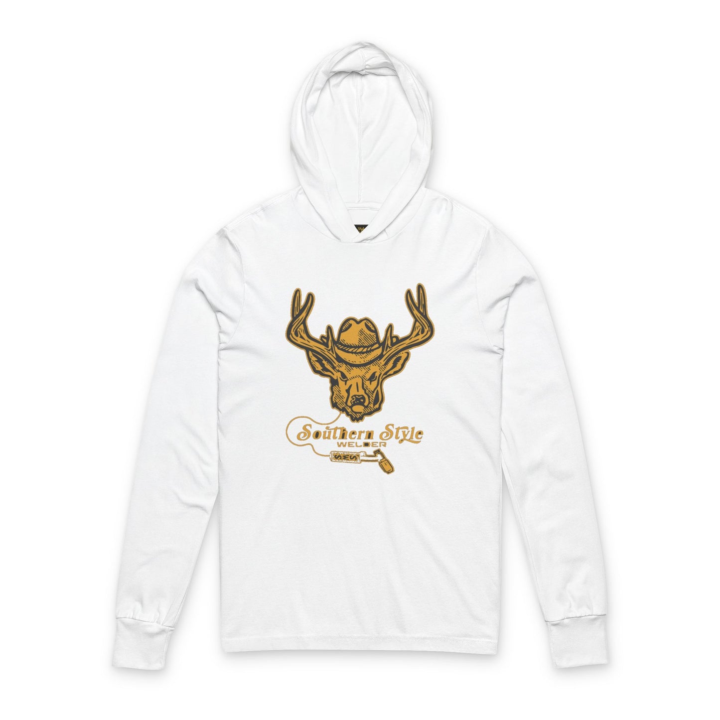 Southern Style "Buck" Hooded Long Sleeve Tee